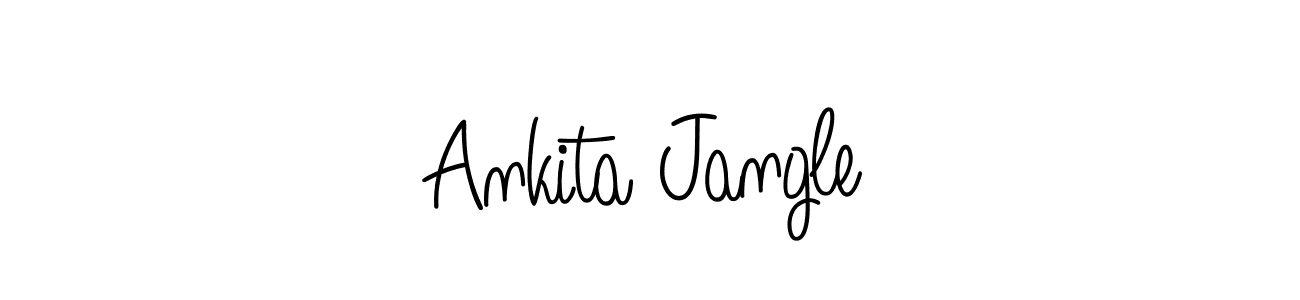 Create a beautiful signature design for name Ankita Jangle. With this signature (Angelique-Rose-font-FFP) fonts, you can make a handwritten signature for free. Ankita Jangle signature style 5 images and pictures png