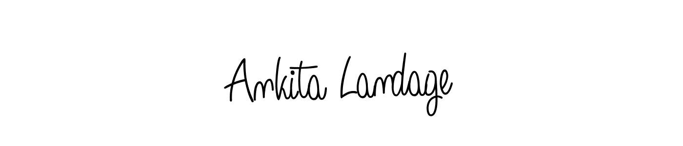 You can use this online signature creator to create a handwritten signature for the name Ankita Landage. This is the best online autograph maker. Ankita Landage signature style 5 images and pictures png