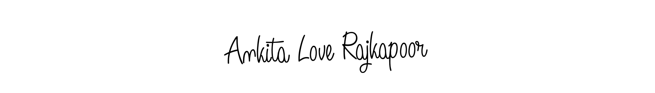 if you are searching for the best signature style for your name Ankita Love Rajkapoor. so please give up your signature search. here we have designed multiple signature styles  using Angelique-Rose-font-FFP. Ankita Love Rajkapoor signature style 5 images and pictures png