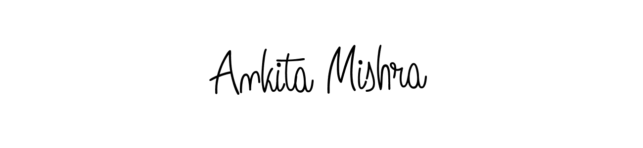 How to make Ankita Mishra name signature. Use Angelique-Rose-font-FFP style for creating short signs online. This is the latest handwritten sign. Ankita Mishra signature style 5 images and pictures png