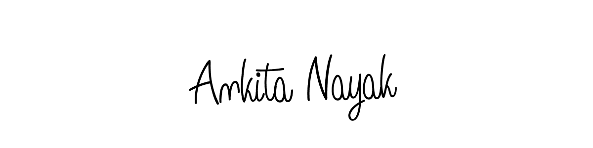 Make a beautiful signature design for name Ankita Nayak. With this signature (Angelique-Rose-font-FFP) style, you can create a handwritten signature for free. Ankita Nayak signature style 5 images and pictures png