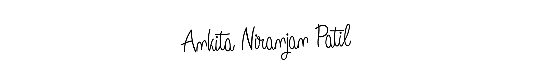 The best way (Angelique-Rose-font-FFP) to make a short signature is to pick only two or three words in your name. The name Ankita Niranjan Patil include a total of six letters. For converting this name. Ankita Niranjan Patil signature style 5 images and pictures png
