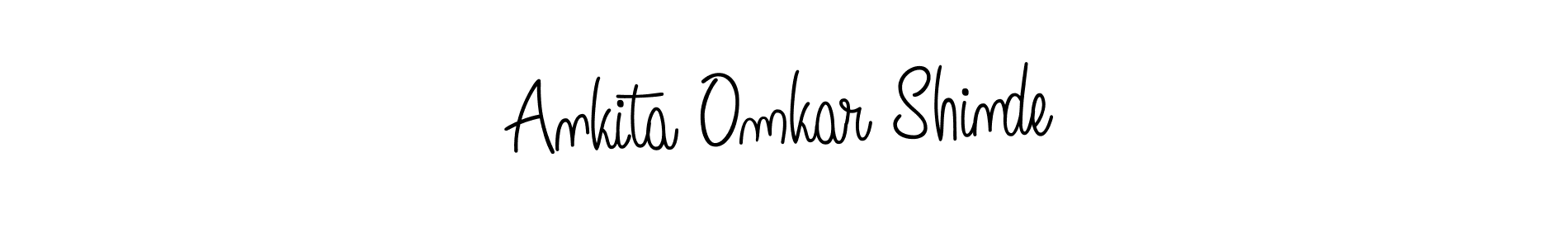 Make a short Ankita Omkar Shinde signature style. Manage your documents anywhere anytime using Angelique-Rose-font-FFP. Create and add eSignatures, submit forms, share and send files easily. Ankita Omkar Shinde signature style 5 images and pictures png