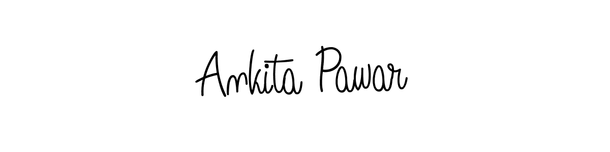 Design your own signature with our free online signature maker. With this signature software, you can create a handwritten (Angelique-Rose-font-FFP) signature for name Ankita Pawar. Ankita Pawar signature style 5 images and pictures png