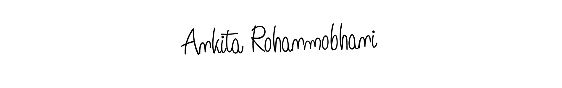 Also we have Ankita Rohanmobhani name is the best signature style. Create professional handwritten signature collection using Angelique-Rose-font-FFP autograph style. Ankita Rohanmobhani signature style 5 images and pictures png