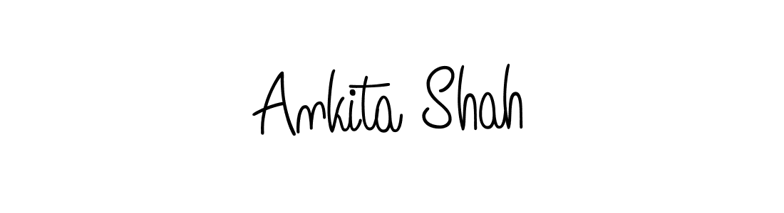 Make a beautiful signature design for name Ankita Shah. With this signature (Angelique-Rose-font-FFP) style, you can create a handwritten signature for free. Ankita Shah signature style 5 images and pictures png