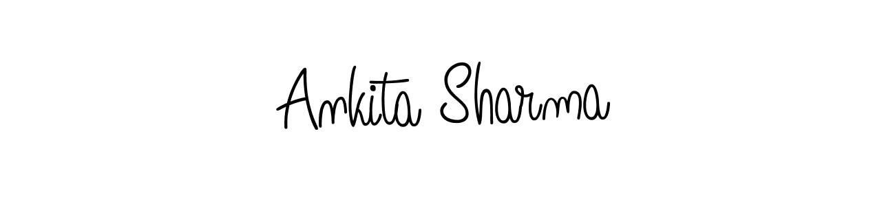 Make a beautiful signature design for name Ankita Sharma. With this signature (Angelique-Rose-font-FFP) style, you can create a handwritten signature for free. Ankita Sharma signature style 5 images and pictures png