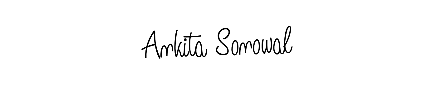 Similarly Angelique-Rose-font-FFP is the best handwritten signature design. Signature creator online .You can use it as an online autograph creator for name Ankita Sonowal. Ankita Sonowal signature style 5 images and pictures png