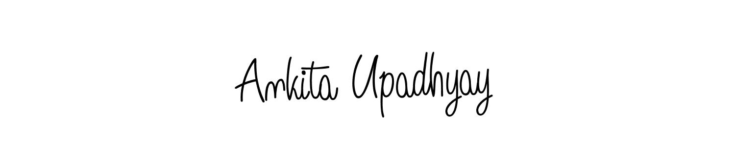 Create a beautiful signature design for name Ankita Upadhyay. With this signature (Angelique-Rose-font-FFP) fonts, you can make a handwritten signature for free. Ankita Upadhyay signature style 5 images and pictures png