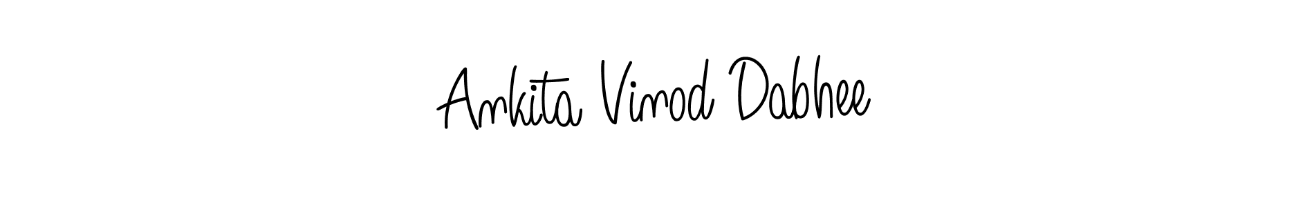 This is the best signature style for the Ankita Vinod Dabhee name. Also you like these signature font (Angelique-Rose-font-FFP). Mix name signature. Ankita Vinod Dabhee signature style 5 images and pictures png