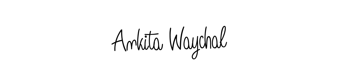 It looks lik you need a new signature style for name Ankita Waychal. Design unique handwritten (Angelique-Rose-font-FFP) signature with our free signature maker in just a few clicks. Ankita Waychal signature style 5 images and pictures png