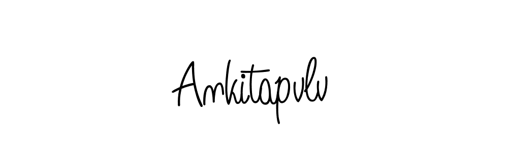 How to make Ankitapvlv name signature. Use Angelique-Rose-font-FFP style for creating short signs online. This is the latest handwritten sign. Ankitapvlv signature style 5 images and pictures png