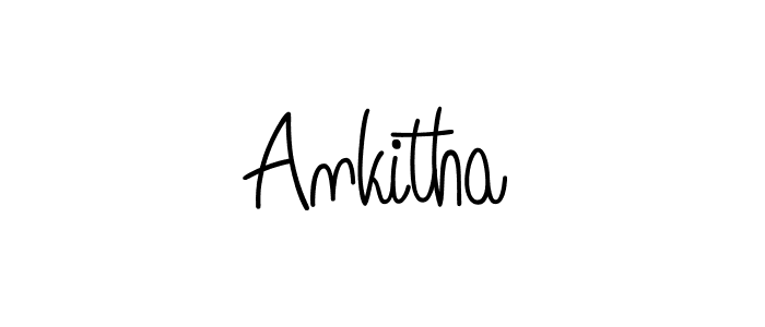The best way (Angelique-Rose-font-FFP) to make a short signature is to pick only two or three words in your name. The name Ankitha include a total of six letters. For converting this name. Ankitha signature style 5 images and pictures png