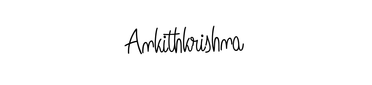 Create a beautiful signature design for name Ankithkrishna. With this signature (Angelique-Rose-font-FFP) fonts, you can make a handwritten signature for free. Ankithkrishna signature style 5 images and pictures png