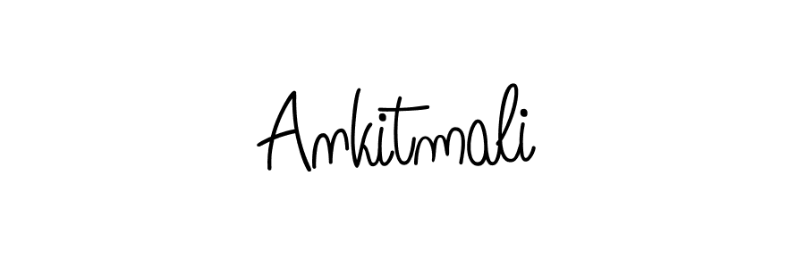 How to make Ankitmali name signature. Use Angelique-Rose-font-FFP style for creating short signs online. This is the latest handwritten sign. Ankitmali signature style 5 images and pictures png