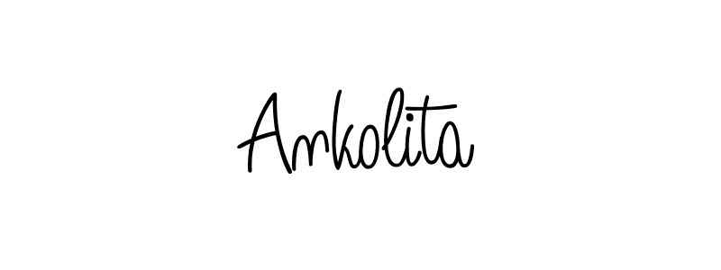if you are searching for the best signature style for your name Ankolita. so please give up your signature search. here we have designed multiple signature styles  using Angelique-Rose-font-FFP. Ankolita signature style 5 images and pictures png
