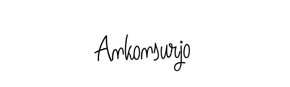 How to make Ankonsurjo name signature. Use Angelique-Rose-font-FFP style for creating short signs online. This is the latest handwritten sign. Ankonsurjo signature style 5 images and pictures png