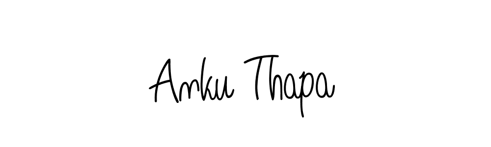 Design your own signature with our free online signature maker. With this signature software, you can create a handwritten (Angelique-Rose-font-FFP) signature for name Anku Thapa. Anku Thapa signature style 5 images and pictures png