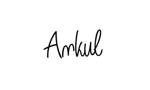 Design your own signature with our free online signature maker. With this signature software, you can create a handwritten (Angelique-Rose-font-FFP) signature for name Ankul. Ankul signature style 5 images and pictures png