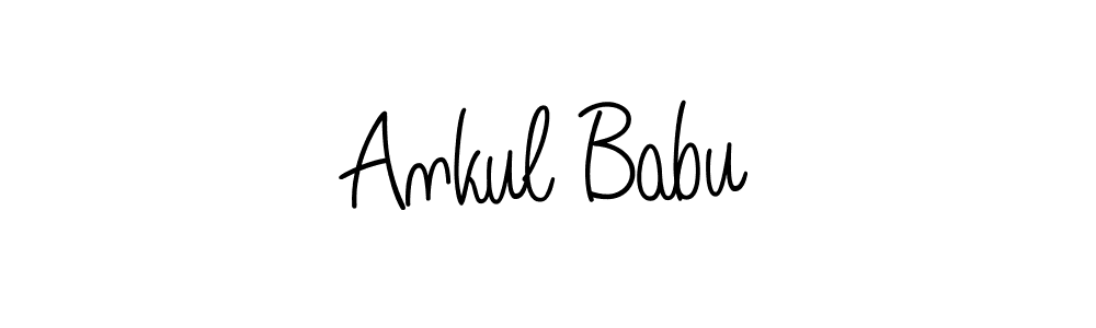 How to Draw Ankul Babu signature style? Angelique-Rose-font-FFP is a latest design signature styles for name Ankul Babu. Ankul Babu signature style 5 images and pictures png