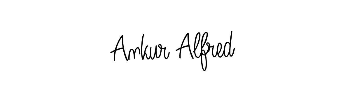 This is the best signature style for the Ankur Alfred name. Also you like these signature font (Angelique-Rose-font-FFP). Mix name signature. Ankur Alfred signature style 5 images and pictures png