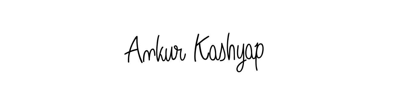 Ankur Kashyap stylish signature style. Best Handwritten Sign (Angelique-Rose-font-FFP) for my name. Handwritten Signature Collection Ideas for my name Ankur Kashyap. Ankur Kashyap signature style 5 images and pictures png