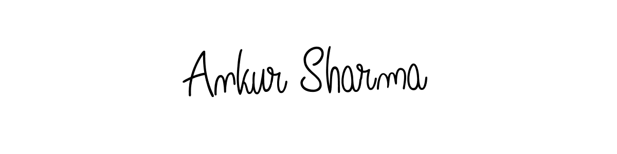 How to make Ankur Sharma name signature. Use Angelique-Rose-font-FFP style for creating short signs online. This is the latest handwritten sign. Ankur Sharma signature style 5 images and pictures png