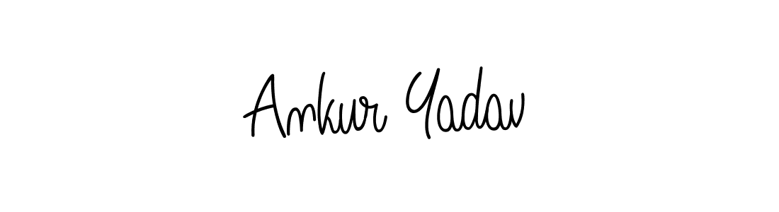 How to make Ankur Yadav name signature. Use Angelique-Rose-font-FFP style for creating short signs online. This is the latest handwritten sign. Ankur Yadav signature style 5 images and pictures png