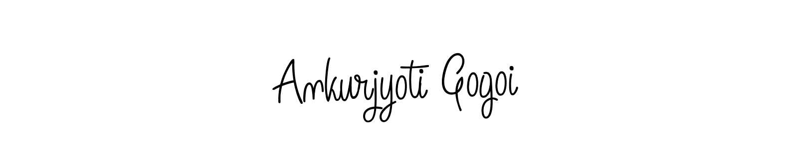 Ankurjyoti Gogoi stylish signature style. Best Handwritten Sign (Angelique-Rose-font-FFP) for my name. Handwritten Signature Collection Ideas for my name Ankurjyoti Gogoi. Ankurjyoti Gogoi signature style 5 images and pictures png