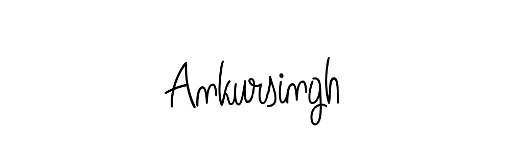You should practise on your own different ways (Angelique-Rose-font-FFP) to write your name (Ankursingh) in signature. don't let someone else do it for you. Ankursingh signature style 5 images and pictures png