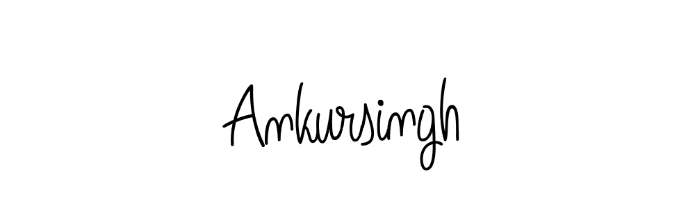 You should practise on your own different ways (Angelique-Rose-font-FFP) to write your name (Ankursingh) in signature. don't let someone else do it for you. Ankursingh signature style 5 images and pictures png