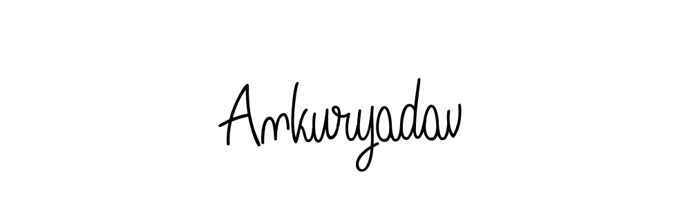 How to make Ankuryadav name signature. Use Angelique-Rose-font-FFP style for creating short signs online. This is the latest handwritten sign. Ankuryadav signature style 5 images and pictures png