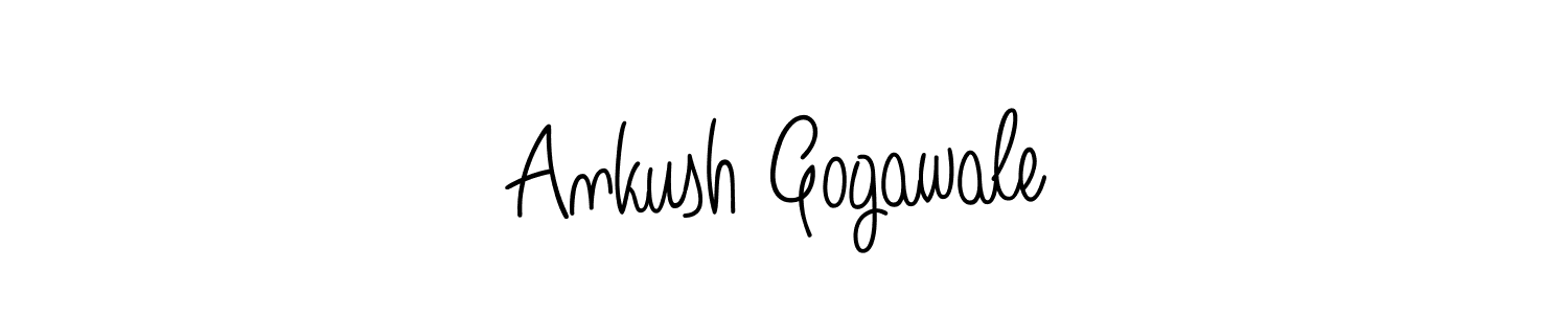 Ankush Gogawale stylish signature style. Best Handwritten Sign (Angelique-Rose-font-FFP) for my name. Handwritten Signature Collection Ideas for my name Ankush Gogawale. Ankush Gogawale signature style 5 images and pictures png