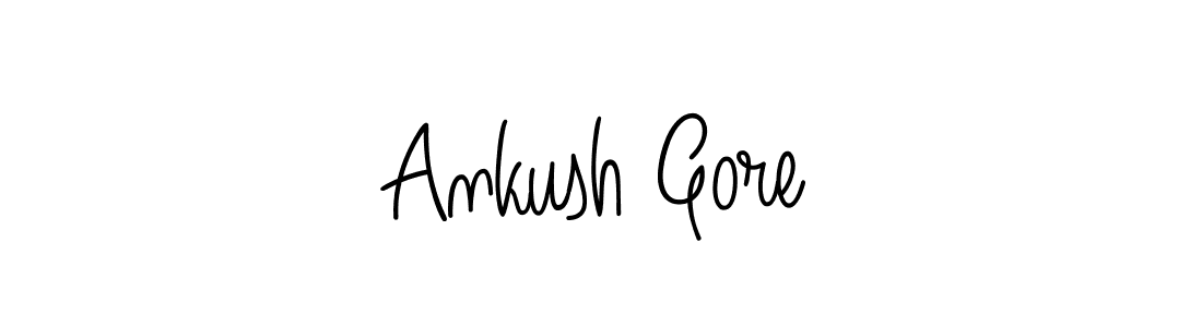 How to make Ankush Gore signature? Angelique-Rose-font-FFP is a professional autograph style. Create handwritten signature for Ankush Gore name. Ankush Gore signature style 5 images and pictures png