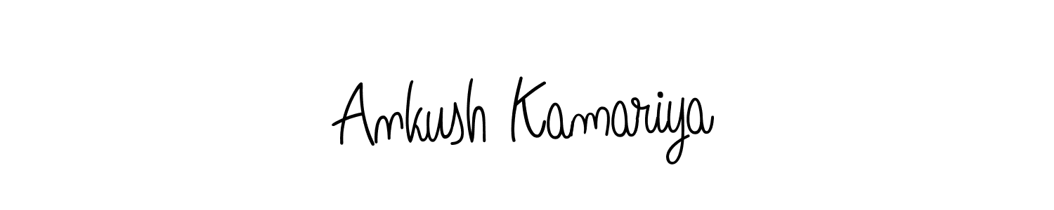 How to make Ankush Kamariya name signature. Use Angelique-Rose-font-FFP style for creating short signs online. This is the latest handwritten sign. Ankush Kamariya signature style 5 images and pictures png