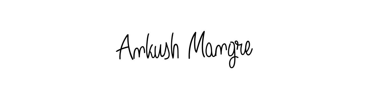 Also we have Ankush Mangre name is the best signature style. Create professional handwritten signature collection using Angelique-Rose-font-FFP autograph style. Ankush Mangre signature style 5 images and pictures png