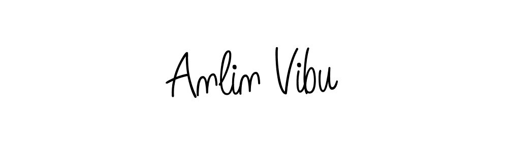 if you are searching for the best signature style for your name Anlin Vibu. so please give up your signature search. here we have designed multiple signature styles  using Angelique-Rose-font-FFP. Anlin Vibu signature style 5 images and pictures png