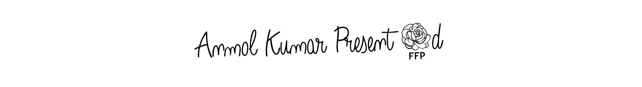 The best way (Angelique-Rose-font-FFP) to make a short signature is to pick only two or three words in your name. The name Anmol Kumar Present 6d include a total of six letters. For converting this name. Anmol Kumar Present 6d signature style 5 images and pictures png