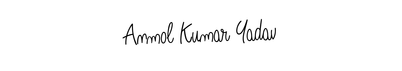 Make a beautiful signature design for name Anmol Kumar Yadav. With this signature (Angelique-Rose-font-FFP) style, you can create a handwritten signature for free. Anmol Kumar Yadav signature style 5 images and pictures png