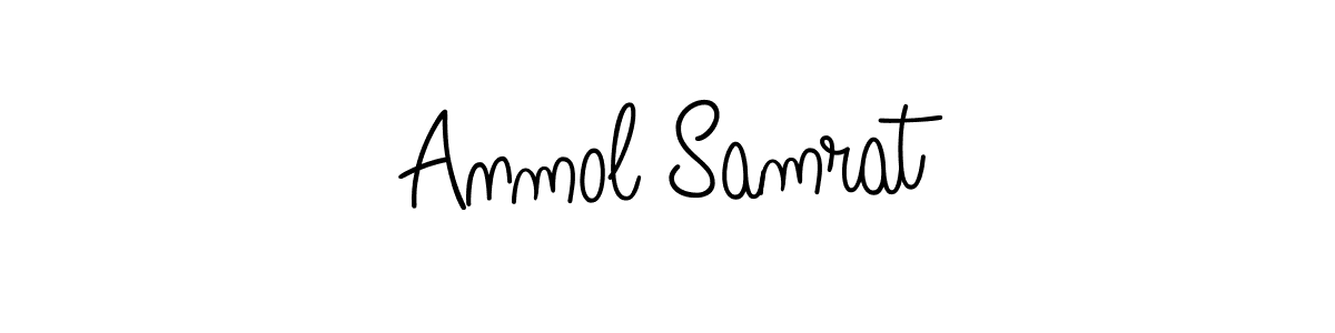 Anmol Samrat stylish signature style. Best Handwritten Sign (Angelique-Rose-font-FFP) for my name. Handwritten Signature Collection Ideas for my name Anmol Samrat. Anmol Samrat signature style 5 images and pictures png