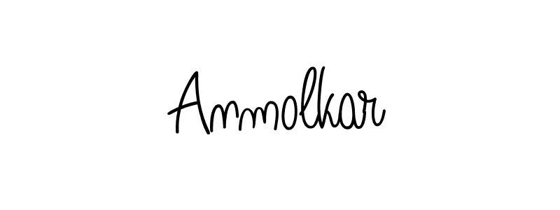How to make Anmolkar name signature. Use Angelique-Rose-font-FFP style for creating short signs online. This is the latest handwritten sign. Anmolkar signature style 5 images and pictures png
