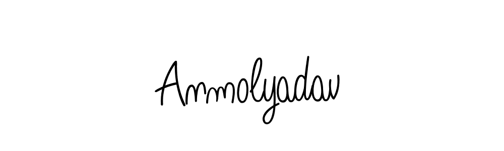 You should practise on your own different ways (Angelique-Rose-font-FFP) to write your name (Anmolyadav) in signature. don't let someone else do it for you. Anmolyadav signature style 5 images and pictures png
