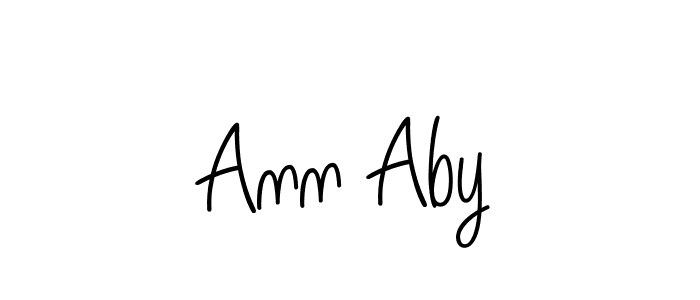 Design your own signature with our free online signature maker. With this signature software, you can create a handwritten (Angelique-Rose-font-FFP) signature for name Ann Aby. Ann Aby signature style 5 images and pictures png