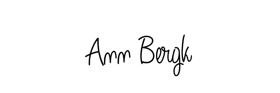 You should practise on your own different ways (Angelique-Rose-font-FFP) to write your name (Ann Bergk) in signature. don't let someone else do it for you. Ann Bergk signature style 5 images and pictures png