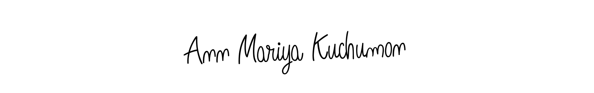 Use a signature maker to create a handwritten signature online. With this signature software, you can design (Angelique-Rose-font-FFP) your own signature for name Ann Mariya Kuchumon. Ann Mariya Kuchumon signature style 5 images and pictures png
