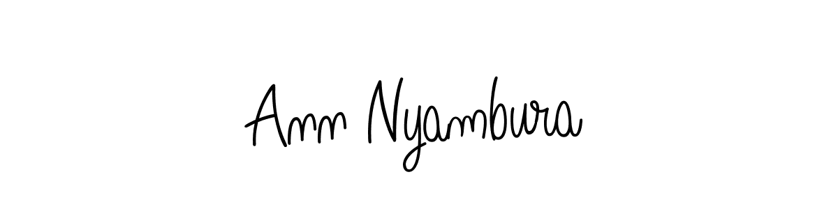 Make a beautiful signature design for name Ann Nyambura. With this signature (Angelique-Rose-font-FFP) style, you can create a handwritten signature for free. Ann Nyambura signature style 5 images and pictures png