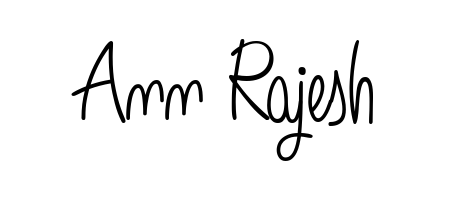The Angelique-Rose-font-FFP typeface gives name Ann Rajesh a refined look. Suitable for certificates, diplomas, and official verification. Ann Rajesh signature style 5 images and pictures png