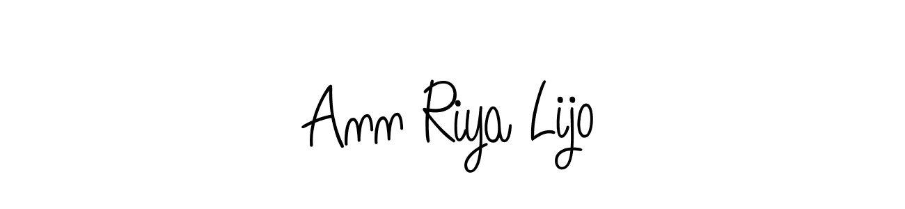 Once you've used our free online signature maker to create your best signature Angelique-Rose-font-FFP style, it's time to enjoy all of the benefits that Ann Riya Lijo name signing documents. Ann Riya Lijo signature style 5 images and pictures png