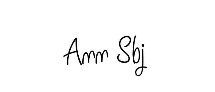 Use a signature maker to create a handwritten signature online. With this signature software, you can design (Angelique-Rose-font-FFP) your own signature for name Ann Sbj. Ann Sbj signature style 5 images and pictures png
