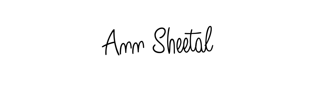 Design your own signature with our free online signature maker. With this signature software, you can create a handwritten (Angelique-Rose-font-FFP) signature for name Ann Sheetal. Ann Sheetal signature style 5 images and pictures png